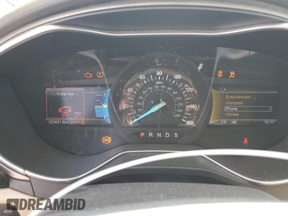2016 Ford Fusion SE with VIN 3FA6P0H71GR195615, listed as a Copart auction lot 47880555 with 123,431 mi miles and Clean Title. Bid and sale history available at DreamBid. Image 9.