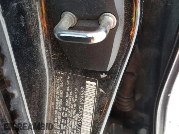 2003 BMW X5 3.0i with VIN 5UXFA535X3LV94559, listed as a Copart auction lot 66311094 with 0 mi miles and Salvage Title. Bid and sale history available at carsss.com. Image 13.