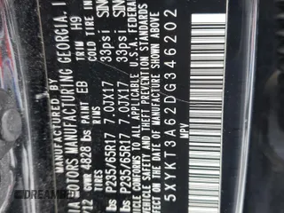 2013 Kia Sorento LX with VIN 5XYKT3A62DG346202, listed as a Copart auction lot 82705134 with 208,117 mi miles and Non repairable. Bid and sale history available at DreamBid. Image 13.