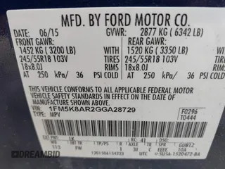 2016 Ford Police Interceptor Utility z VIN 1FM5K8AR2GGA28729, wystawiony jako IAAI lot #42318398 z przebiegiem 231 620 mil mil oraz . Historia ofert i sprzedaży dostępna na DreamBid. Obrazek 9.