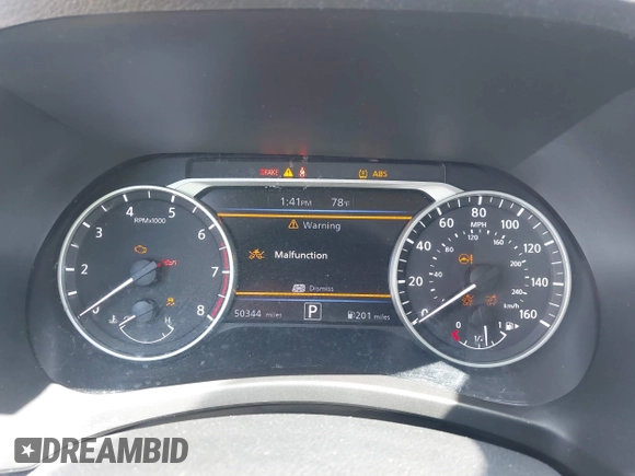 2021 Nissan Sentra SV with VIN 3N1AB8CV6MY290716, listed as a IAAI auction lot 42012958 with 50,344 mi miles and . Bid and sale history available at DreamBid. Image 7.
