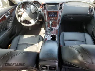 2014 Infiniti Q50 Sport with VIN JN1BV7ARXEM701051, listed as a Copart auction lot 55157825 with 192,418 mi miles and Salvage title. Bid and sale history available at DreamBid. Image 8.