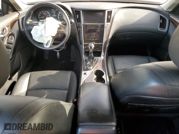 2018 Infiniti Q50 3.0t LUXE with VIN JN1EV7AR4JM430690, listed as a Copart auction lot 54324925 with 69,812 mi miles and Salvage Title. Bid and sale history available at carsss.com. Image 8.