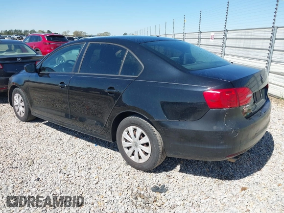 2013 Volkswagen Jetta Sedan S with VIN 3VW2K7AJ9DM353114, listed as a IAAI auction lot 41822324 with 95,658 mi miles. Bid and sale history available at carsss.com. Image 3.