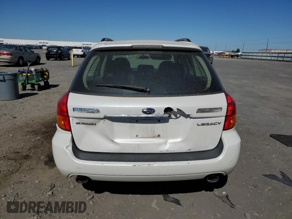 2005 Subaru Legacy with VIN 4S3BP616957379721, listed as a Copart auction lot 59583885 with 132,369 mi miles and Salvage title. Bid and sale history available at DreamBid. Image 6.