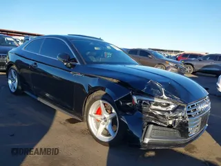 2018 Audi A5 Premium Plus with VIN WAUTNAF5XJA033992, listed as a IAAI auction lot 41078055 with 85,995 mi miles and . Bid and sale history available at DreamBid. Image 1.
