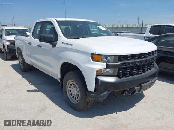 2021 Chevrolet Silverado 1500 Work Truck with VIN 1GCRYAEF9MZ212450, listed as a IAAI auction lot 42223475 with Not Provided miles and . Bid and sale history available at DreamBid. Image 1.