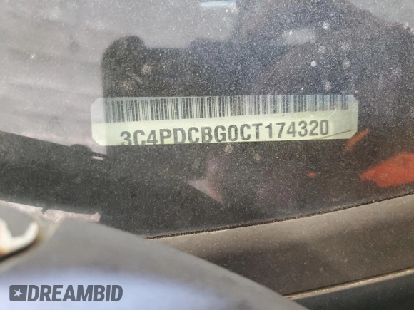 2012 Dodge Journey SXT with VIN 3C4PDCBG0CT174320, listed as a Copart auction lot 65138585 with 156,475 mi miles and Clean title. Bid and sale history available at DreamBid. Image 13.