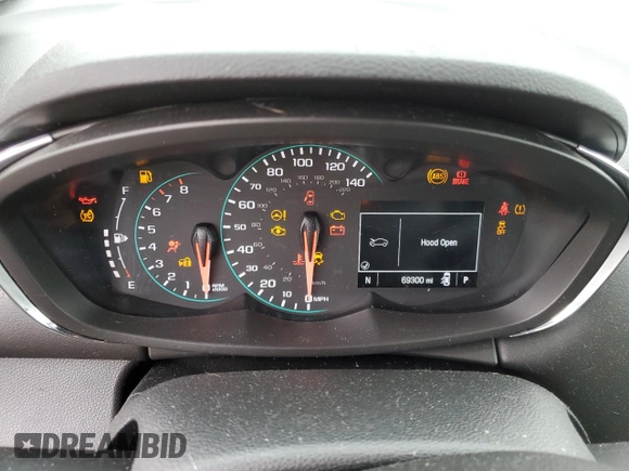 2020 Chevrolet Trax LS with VIN KL7CJKSBXLB349371, listed as a Copart auction lot 44542705 with 69,300 mi miles and Salvage Title. Bid and sale history available at carsss.com. Image 9.