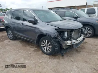 2021 Honda Pilot EX-L with VIN 5FNYF5H57MB027752, listed as a IAAI auction lot 42470043 with 58,934 mi miles and . Bid and sale history available at DreamBid. Image 1.
