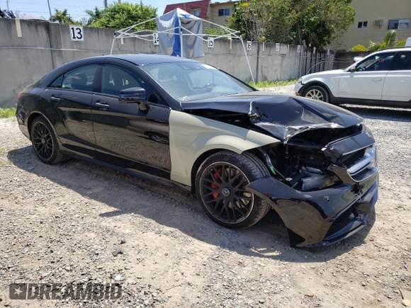 2018 Mercedes-Benz CLS-Class CLS 63 AMG S-Model with VIN WDDLJ7GB9JA204307, listed as a Copart auction lot 66611193 with 57,451 mi miles. Bid and sale history available at carsss.com. Image 4.