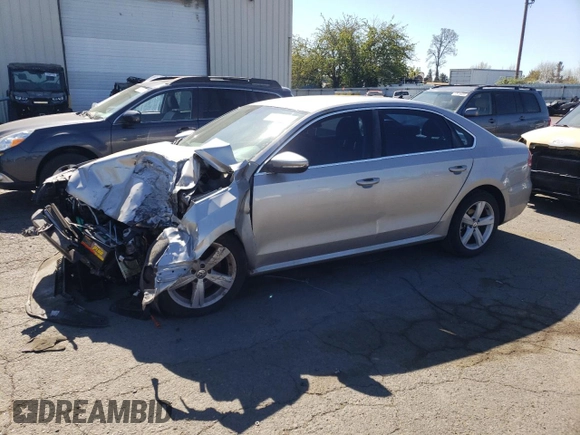 2012 Volkswagen Passat SE с VIN 1VWBP7A3XCC002926, выставлен на аукционе Copart как лот 52398365 с пробегом Не указан миль и Чистый • Clean title. История ставок и продаж доступна на DreamBid. Изображение 1.