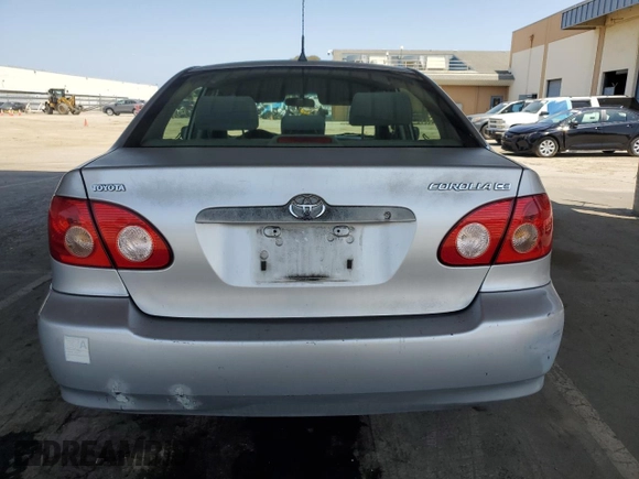 2007 Toyota Corolla CE with VIN JTDBR32E570108276, listed as a Copart auction lot 55184995 with 299,999 mi miles and Clean Title. Bid and sale history available at carsss.com. Image 6.