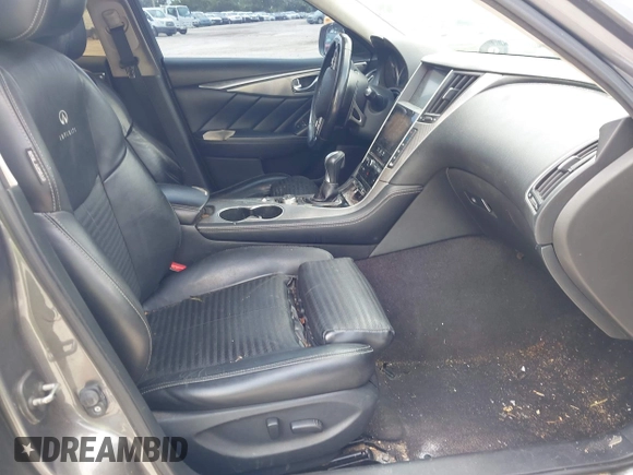 2015 Infiniti Q50 Premium with VIN JN1BV7AP8FM352195, listed as a IAAI auction lot 41968813 with 146,542 mi miles. Bid and sale history available at carsss.com. Image 5.