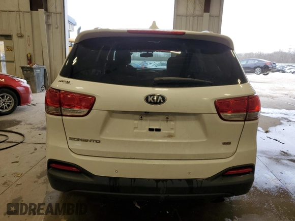 2017 Kia Sorento LX with VIN 5XYPGDA39HG324998, listed as a Copart auction lot 53799545 with 0 mi miles and Clean Title. Bid and sale history available at carsss.com. Image 6.