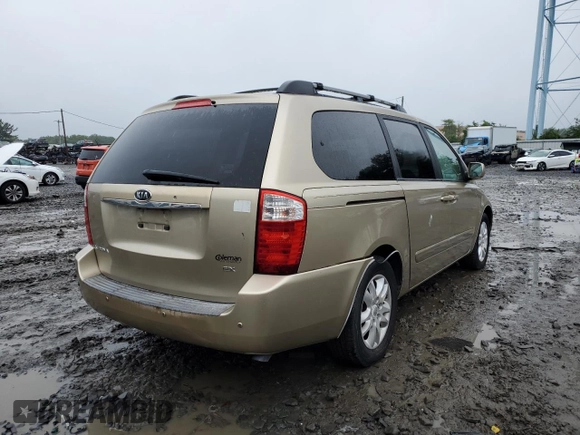 2007 Kia Sedona EX with VIN KNDMB233576140856, listed as a Copart auction lot 66734014 with 153,197 mi miles and Clean Title. Bid and sale history available at carsss.com. Image 3.