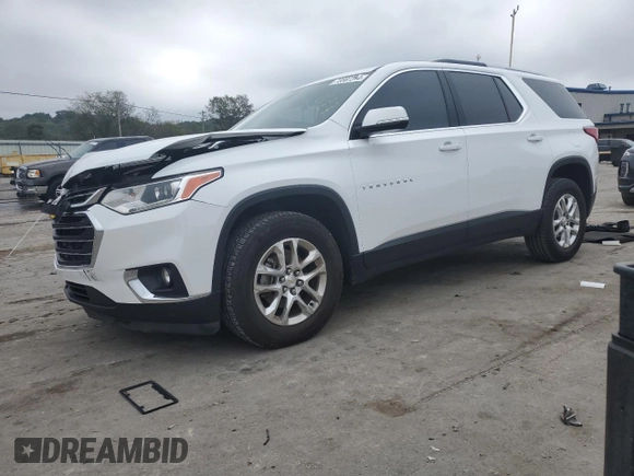 2018 Chevrolet Traverse LT Cloth with VIN 1GNERGKW9JJ277013, listed as a Copart auction lot 73587314 with 97,773 mi miles and Salvage Title. Bid and sale history available at carsss.com. Image 1.
