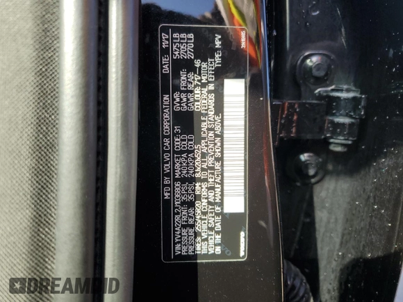 2018 Volvo XC60 Inscription z VIN YV4A22RL2J1036806, wystawiony jako Copart lot #42923675 z przebiegiem 53 101 mil mil oraz Szkoda całkowita • Salvage title. Historia ofert i sprzedaży dostępna na DreamBid. Obrazek 14.