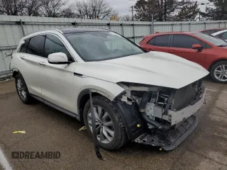 2019 Infiniti QX50 LUXE with VIN 3PCAJ5M38KF139042, listed as a Copart auction lot 41041643 with 53,668 mi miles. Bid and sale history available at carsss.com. Image 4.