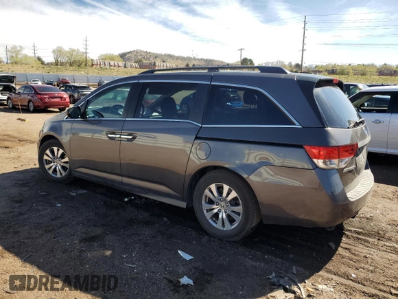 2016 Honda Odyssey EX-L with VIN 5FNRL5H68GB140295, listed as a Copart auction lot 53744385 with 171,985 mi miles and Salvage Title. Bid and sale history available at carsss.com. Image 2.