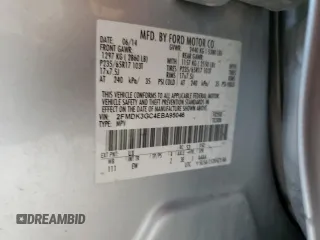 2014 Ford Edge SE with VIN 2FMDK3GC4EBA95046, listed as a Copart auction lot 59674225 with 240,109 mi miles and Clean title. Bid and sale history available at DreamBid. Image 13.