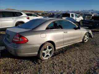 2003 Mercedes-Benz CLK-Class 5.0L with VIN WDBTJ75J23F047115, listed as a Copart auction lot 87011274 with 0 mi miles and Salvage Title. Bid and sale history available at carsss.com. Image 3.