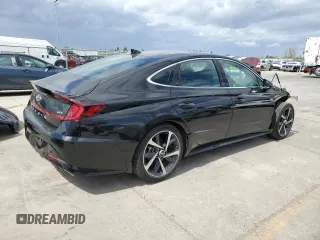2021 Hyundai Sonata SEL Plus with VIN 5NPEJ4J2XMH132637, listed as a Copart auction lot 50629605 with 49,659 mi miles and Salvage Title. Bid and sale history available at DreamBid. Image 3.