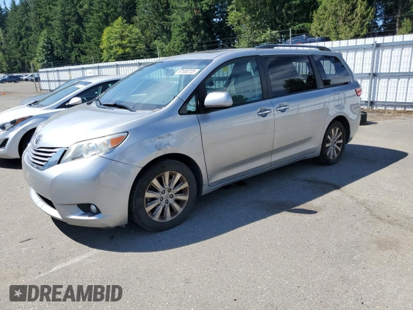 2015 Toyota Sienna Limited with VIN 5TDDK3DC9FS101481, listed as a Copart auction lot 67058725 with 112,723 mi miles and Salvage title. Bid and sale history available at DreamBid. Image 1.