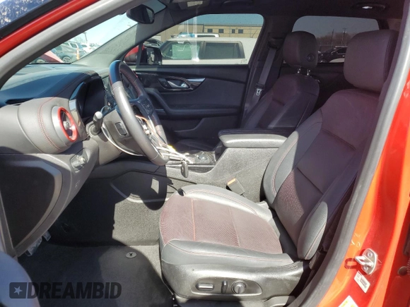 2021 Chevrolet Blazer RS с VIN 3GNKBERS8MS523082, выставлен на аукционе Copart как лот 49417815 с пробегом 46 215 миль миль и Чистый • Clean title. История ставок и продаж доступна на DreamBid. Изображение 7.