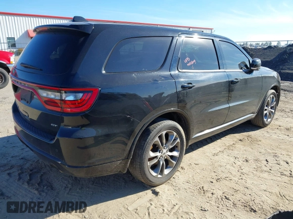 2020 Dodge Durango GT with VIN 1C4RDHDG8LC259081, listed as a IAAI auction lot 41315316 with 151,210 mi miles and . Bid and sale history available at DreamBid. Image 4.