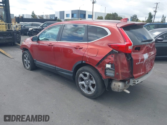 2018 Honda CR-V EX-L with VIN 2HKRW2H85JH695138, listed as a IAAI auction lot 41655606 with 75,080 mi miles. Bid and sale history available at carsss.com. Image 3.