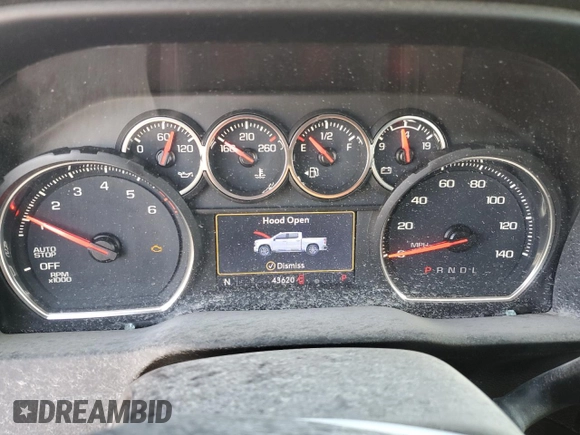 2021 Chevrolet Silverado 1500 RST with VIN 1GCPWDED5MZ392314, listed as a Copart auction lot 75276924 with 43,620 mi miles and Salvage Title. Bid and sale history available at carsss.com. Image 9.