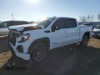 2022 GMC Sierra 1500 Limited AT4 with VIN 1GTP9EEL3NZ205951, listed as a Copart auction lot 46651945 with 49,409 mi miles and Salvage Title. Bid and sale history available at carsss.com. Image 1.