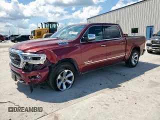 2019 Ram 1500 Limited z VIN 1C6SRFHT7KN700112, wystawiony jako Copart lot #56429005 z przebiegiem 93 433 mil mil oraz Szkoda całkowita • Salvage title. Historia ofert i sprzedaży dostępna na DreamBid. Obrazek 1.