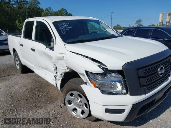 2023 Nissan Titan SV with VIN 1N6AA1EC1PN114674, listed as a IAAI auction lot 42141106 with 18,271 mi miles and . Bid and sale history available at DreamBid. Image 1.