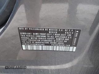 2013 Volkswagen Jetta GLI Autobahn с VIN 3VW467AJ6DM362463, выставлен на аукционе IAAI как лот 41956278 с пробегом 123 293 миль миль и . История ставок и продаж доступна на DreamBid. Изображение 9.