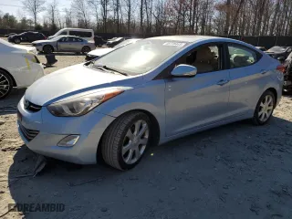 2011 Hyundai Elantra Ltd with VIN KMHDH4AE6BU159320, listed as a Copart auction lot 48778445 with 136,289 mi miles and Salvage Title. Bid and sale history available at carsss.com. Image 1.