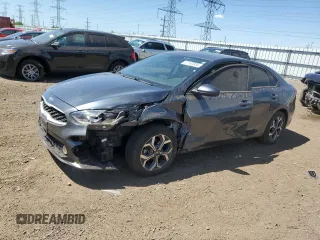 2019 Kia Forte LXS z VIN 3KPF24AD4KE076182, wystawiony jako Copart lot #57182035 z przebiegiem 50 043 mil mil oraz Szkoda całkowita • Salvage title. Historia ofert i sprzedaży dostępna na DreamBid. Obrazek 1.