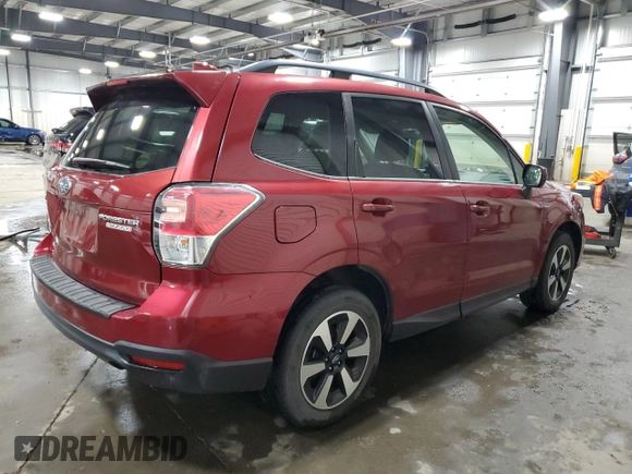 2018 Subaru Forester Premium with VIN JF2SJAGCXJH454904, listed as a Copart auction lot 55246245 with 38,386 mi miles and Clean Title. Bid and sale history available at carsss.com. Image 3.