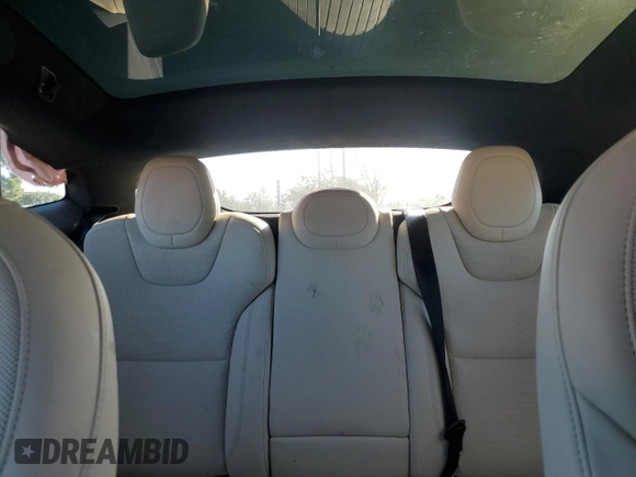 2022 Tesla Model S with VIN 5YJSA1E59NF460010, listed as a Copart auction lot 42797455 with Not provided miles and Salvage title. Bid and sale history available at DreamBid. Image 10.