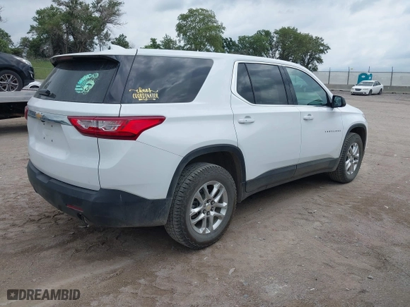 2021 Chevrolet Traverse LS with VIN 1GNERFKW7MJ162246, listed as a IAAI auction lot 39765126 with 76,406 mi miles. Bid and sale history available at carsss.com. Image 4.
