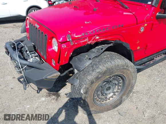 2016 Jeep Wrangler Unlimited Rubicon with VIN 1C4HJWFG7GL128994, listed as a IAAI auction lot 40503403 with 85,950 mi miles. Bid and sale history available at carsss.com. Image 6.