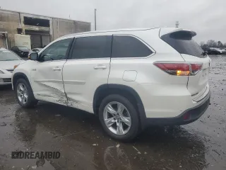 2016 Toyota Highlander Hybrid Limited with VIN 5TDDCRFH5GS018687, listed as a Copart auction lot 43478525 with 123,088 mi miles and Salvage Title. Bid and sale history available at carsss.com. Image 2.