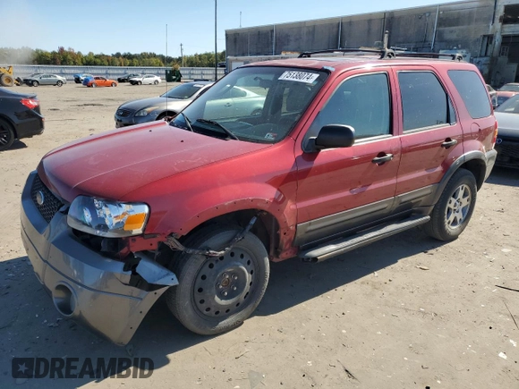 2005 Ford Escape XLT with VIN 1FMYU03185KA84202, listed as a Copart auction lot 75138074 with 147,142 mi miles and Clean Title. Bid and sale history available at carsss.com. Image 1.