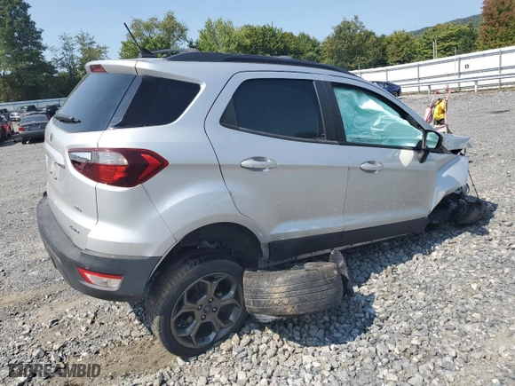 2018 Ford EcoSport SES with VIN MAJ6P1CL4JC244919, listed as a Copart auction lot 79729344 with 100,009 mi miles and Salvage Title. Bid and sale history available at carsss.com. Image 3.
