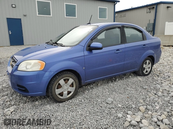 2009 Chevrolet Aveo 1LT z VIN KL1TD56E09B663627, wystawiony jako Copart lot #52882465 z przebiegiem 184 432 mil mil oraz Szkoda całkowita • Salvage title. Historia ofert i sprzedaży dostępna na DreamBid. Obrazek 1.