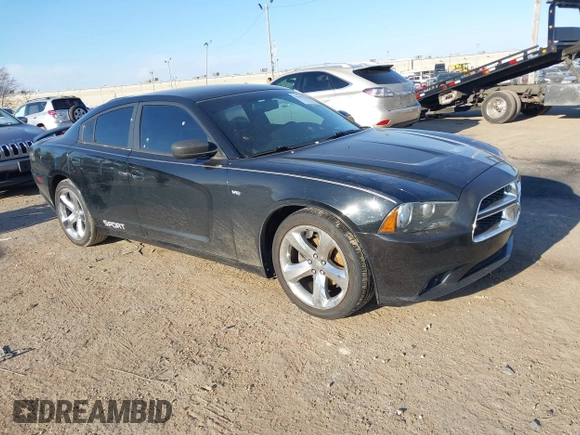 2014 Dodge Charger SXT with VIN 2C3CDXHG2EH369350, listed as a IAAI auction lot 41657478 with 120,566 mi miles. Bid and sale history available at carsss.com. Image 1.