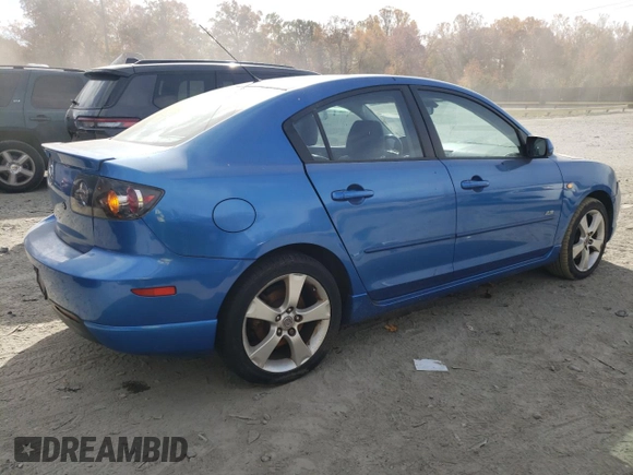 2006 Mazda 3 s with VIN JM1BK324161509246, listed as a Copart auction lot 79171734 with 75,595 mi miles and Salvage Title. Bid and sale history available at DreamBid. Image 3.