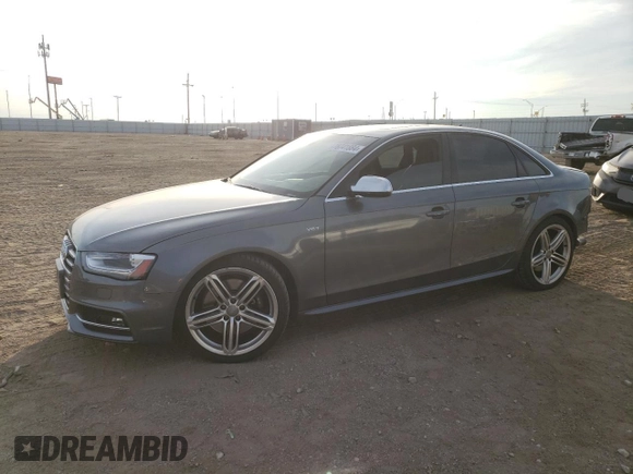 2013 Audi S4 Premium Plus with VIN WAUBGAFL0DA055122, listed as a Copart auction lot 76741884 with 52,248 mi miles and Salvage Title. Bid and sale history available at carsss.com. Image 1.