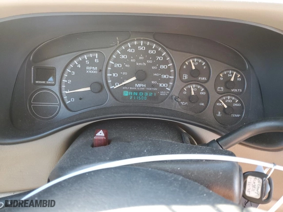 2002 Chevrolet Tahoe LT with VIN 1GNEC13Z32R197071, listed as a Copart auction lot 43734385 with 211,500 mi miles and Salvage Title. Bid and sale history available at carsss.com. Image 9.